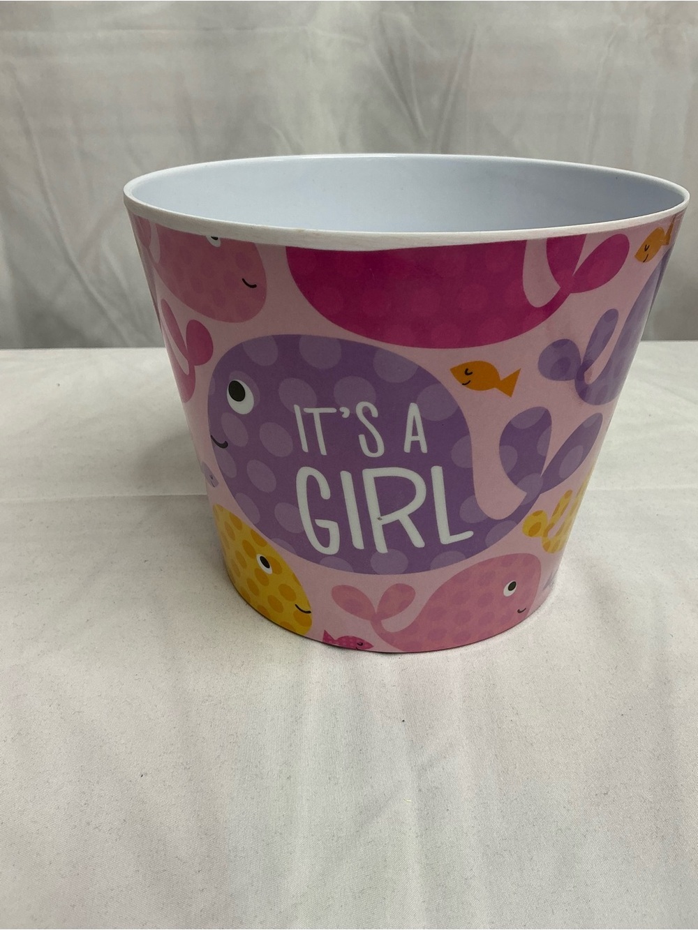 0010 - Set of 3 Pink "It's A Girl" Celebration Party Favor Bucket
